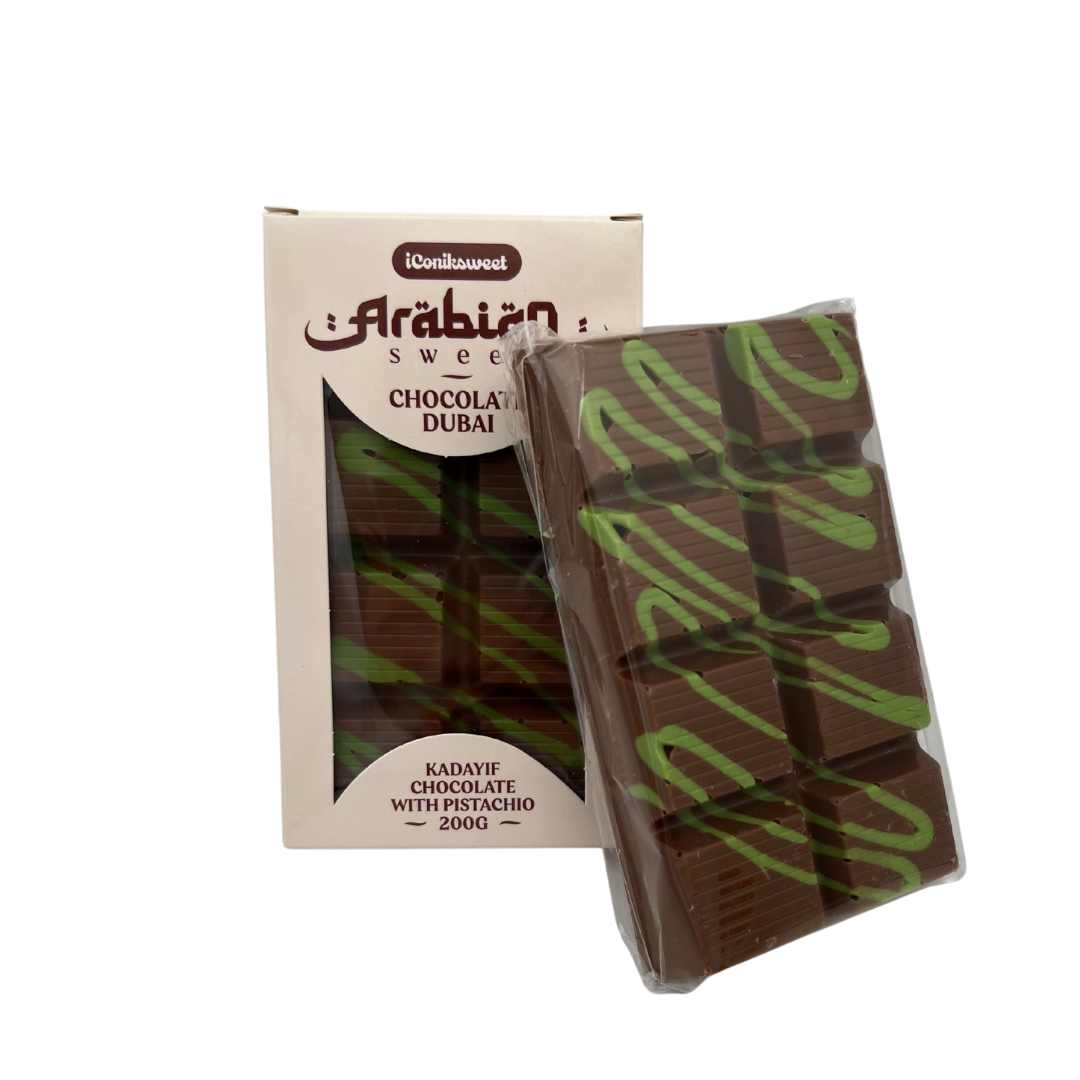 Dubai Chocoladereep Melkchocolade - Dubai vulling