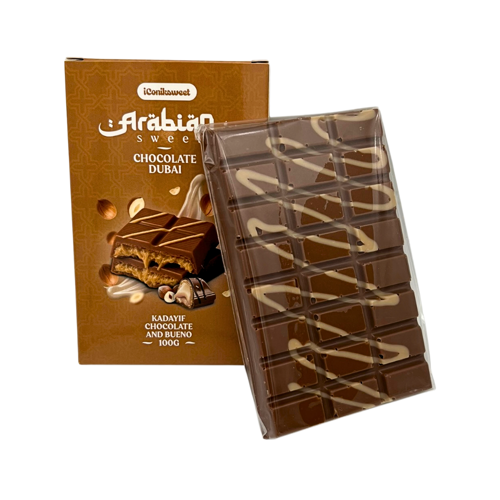 Dubai Chocolate Bar Milk Chocolate - Bueno filling