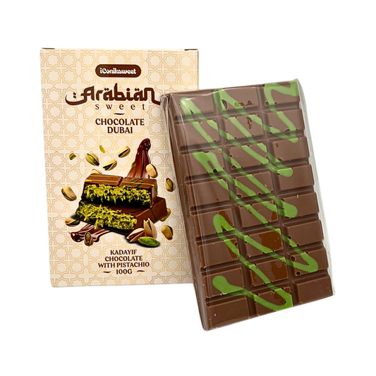 Dubai Chocoladereep Melkchocolade - Dubai vulling