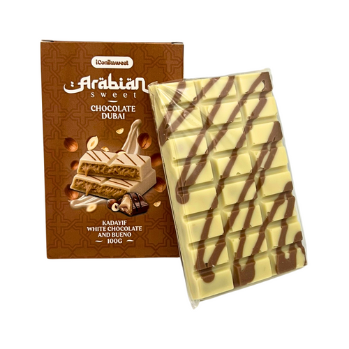 Dubai bar - White Chocolate - Bueno filling